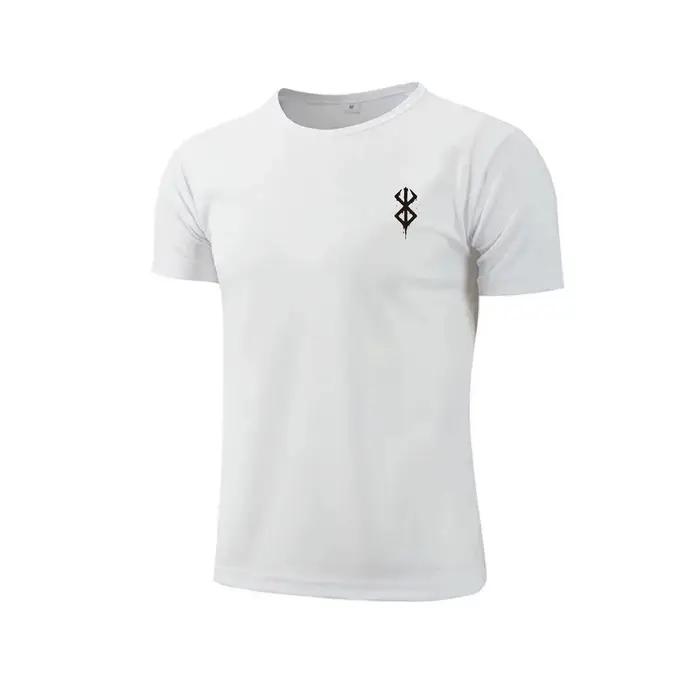 T-shirt de course pour hommes, hauts de sport d'été, maillot de football, vêtements de sport à sécha