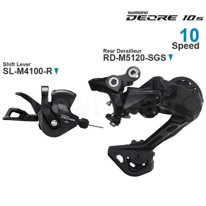 SHIMANO DEORE groupe 10 vitesses comprend le levier de vitesse M4100 SL-M4100-R et le dérailleur arr