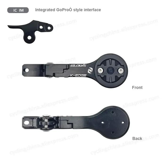 Syncros IC IM Support d'ordinateur avant Supports en alliage usiné CNC pour Garmin/Bryton/Cateye/Wah