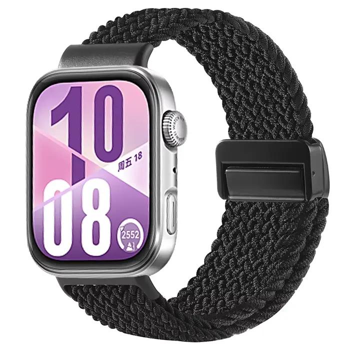 Bracelet de remplacement pour montre connectée HUAWEI fit 4 Pro/fit 3/5 Pro, bracelet tressé magnéti
