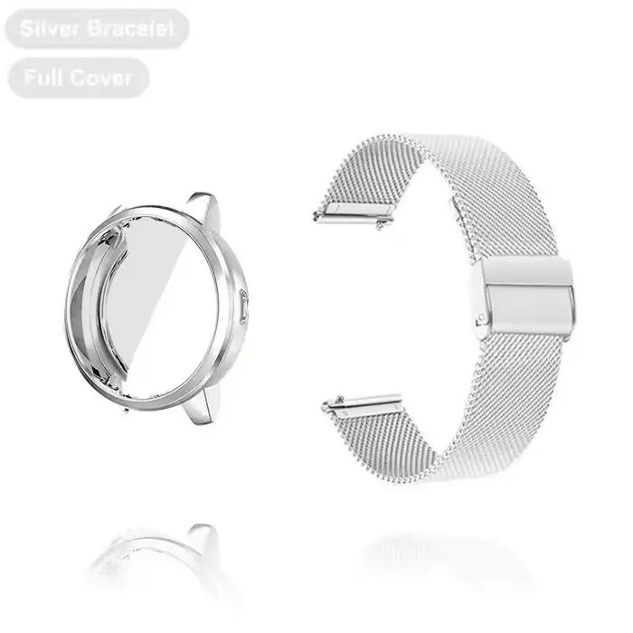 Bracelet pour Garmin Vivoactive 5 4 4S, Bracelet Venu 3S 2S avec étui, protecteur d'écran en TPU, ac
