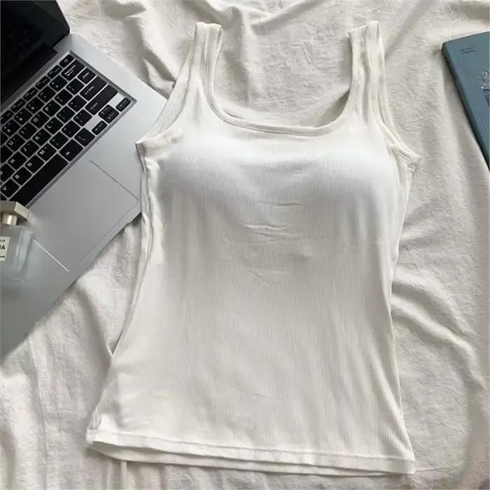 Gilet à bretelles rouge pour femmes, haut ort élastique serré avec coussinet de poitrine, enveloppem