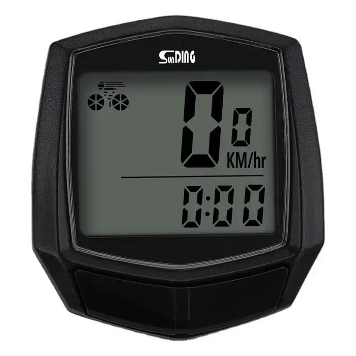 Chronomètre filaire pour vélo, ordinateur de vélo étanche avec affichage numérique LCD, odomètre, co