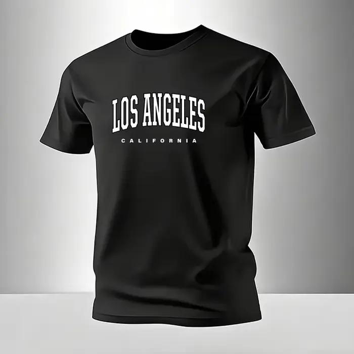 T-shirt de course pour hommes, en coton, décontracté, à manches courtes, pour le sport en plein air,
