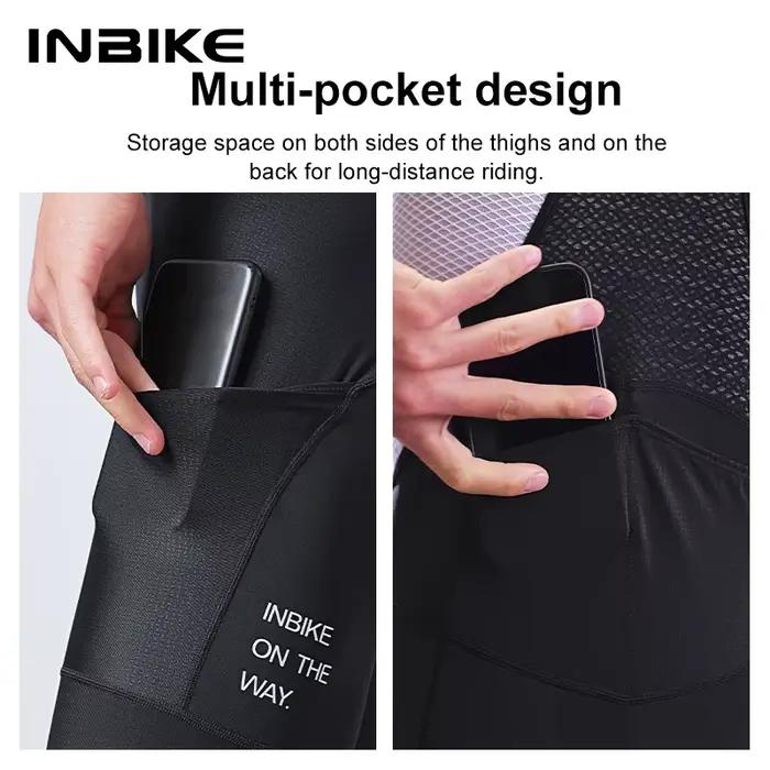 INBIKE-Short de cyclisme sans couture pour homme, pantalon à bretelles confortable pour vélo de rout