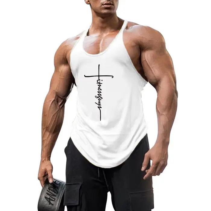 Débardeur de sport sans manches pour hommes, vêtement de marque, à la mode, pour musculation, Fitnes