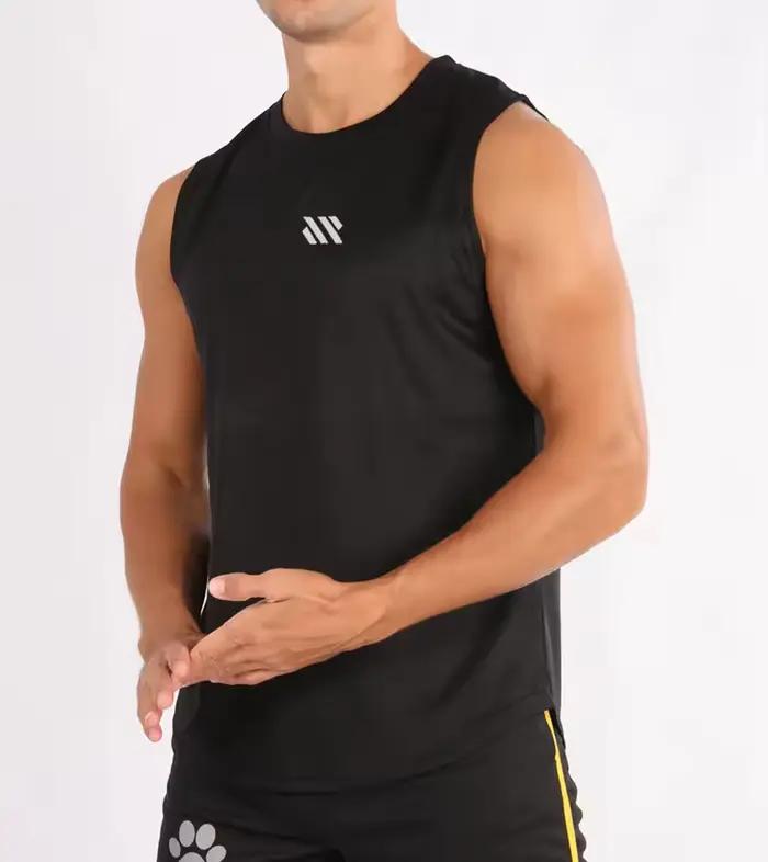 Débardeur de course pour hommes, Sport d'été, gymnastique, séchage rapide, entraînement, Singlets, F