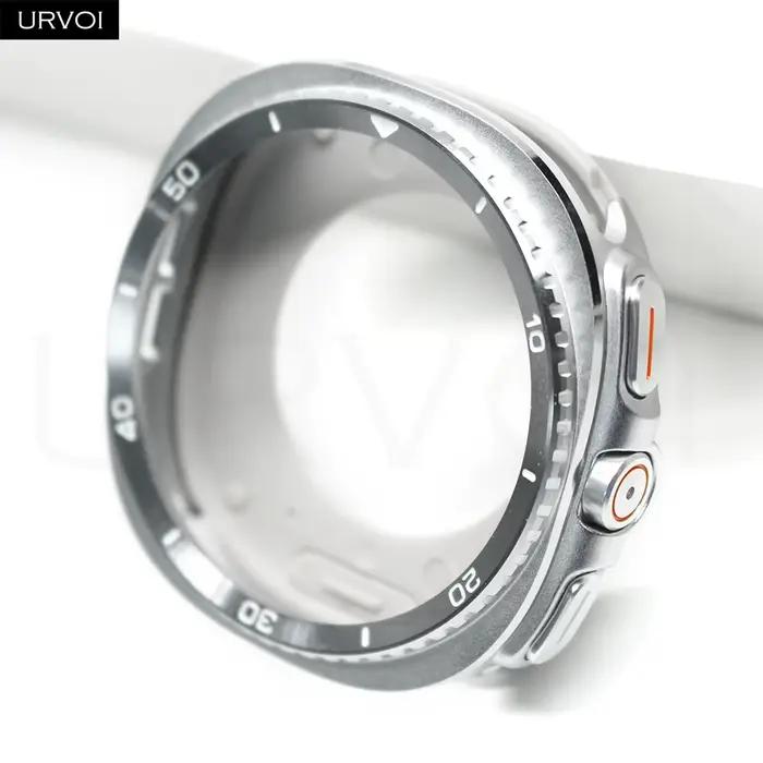 URVOI – coque en métal classique pour Galaxy Watch 8, 40mm, 44mm, protection antichoc en alliage, tr