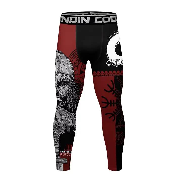 MMA-Leggings de compression à séchage rapide pour hommes, collants de course, pantalons de sport de 