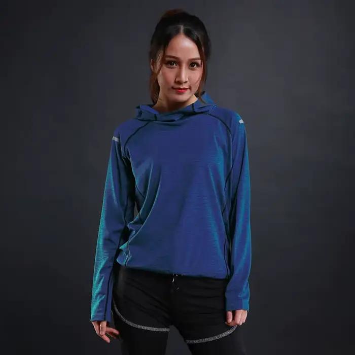 Vestes de sport à capuche pour femmes, sweats à capuche fins, manches longues, séchage rapide, activ
