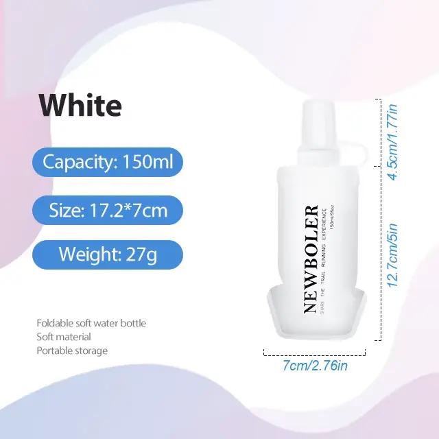 NEWBOLER – bouteilles souples pliables en Silicone, pour course à pied, cyclisme, Marathon, Sport de
