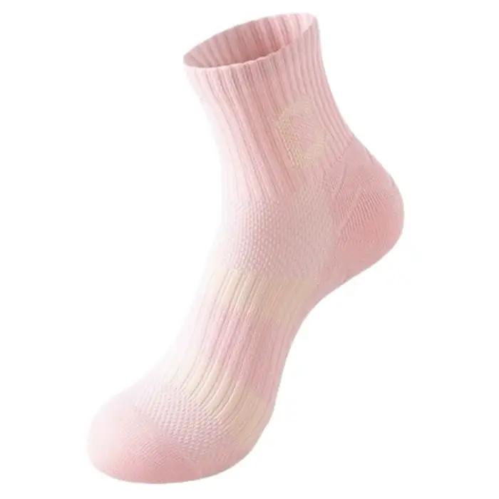 Chaussettes de marathon professionnelles pour femmes, chaussettes de sport épaisses à fond en tissu 
