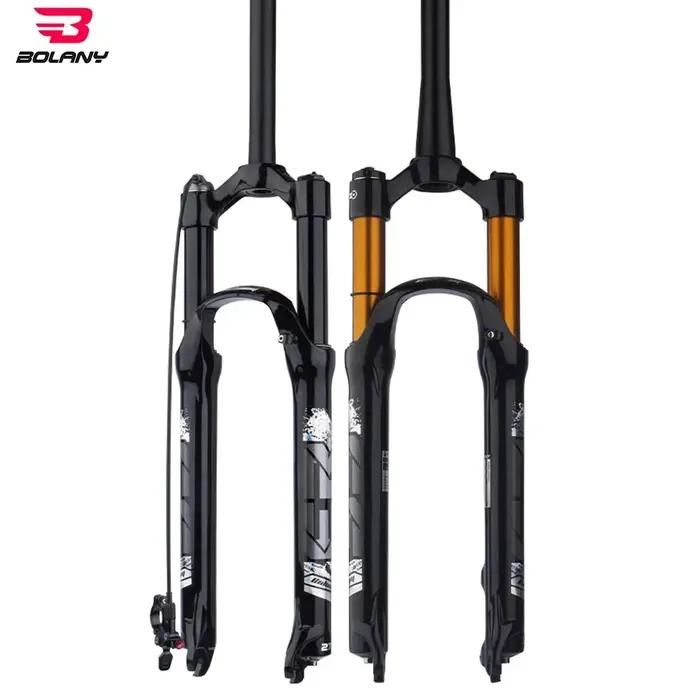 Bolany – fourche vtt en alliage de magnésium, suspension à pression d'air 26 27.5 29 pouces, contrôl