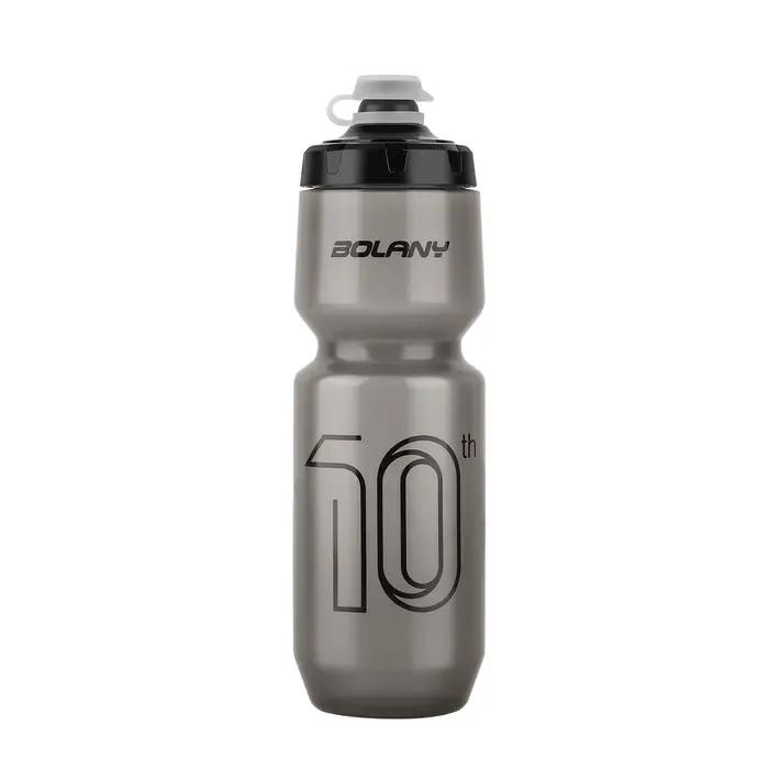 BOLANY bouteille de sport 10ème caoutchouc plastique Transparent avec couvercle bouteille 750ML Port