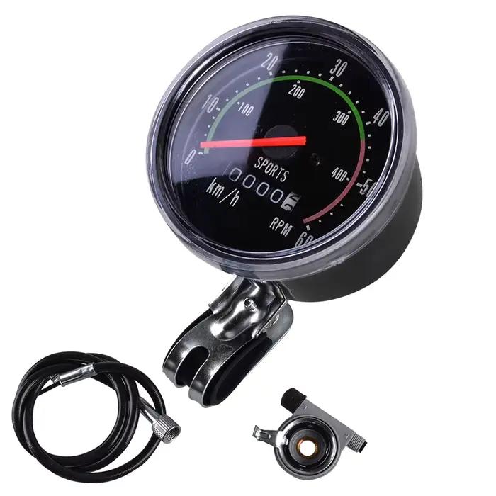Ordinateur de vélo mécanique classique rétro, odomètre de cyclisme, chronomètre, compteur de vitesse