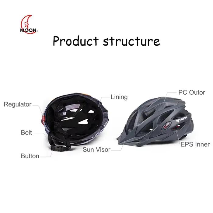 MOON casque de vélo adulte léger pour adulte jeunesse montagne route motard vélo protection casque d