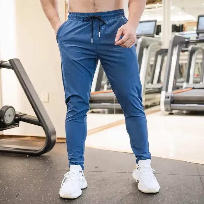 Ice inj- Pantalon de survêtement ultra-fin pour homme, pantalon de sport rafraîchissant, coupe sèche
