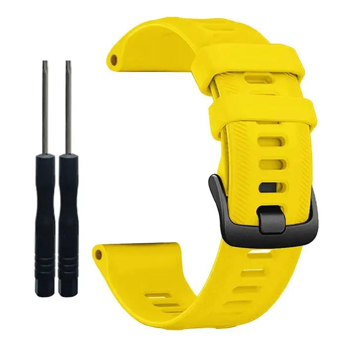 Bracelets de montre officiels pour Garmin Forerunner 955 22mm Bracelet en Silicone pour montre Forer