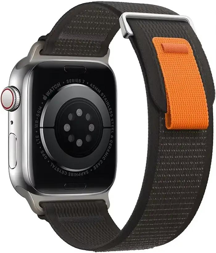Bracelet de sport en nylon pour Apple Watch, bracelet Trail Loop, bande, iWatch Series Ultra, 2, 3, 