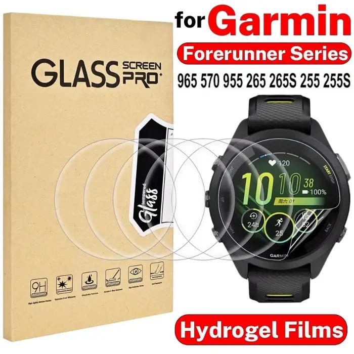 Film de protection Hydrogel pour Garmin Forerunner 965 570 955 265 265S 255 255S, protecteur d'écran