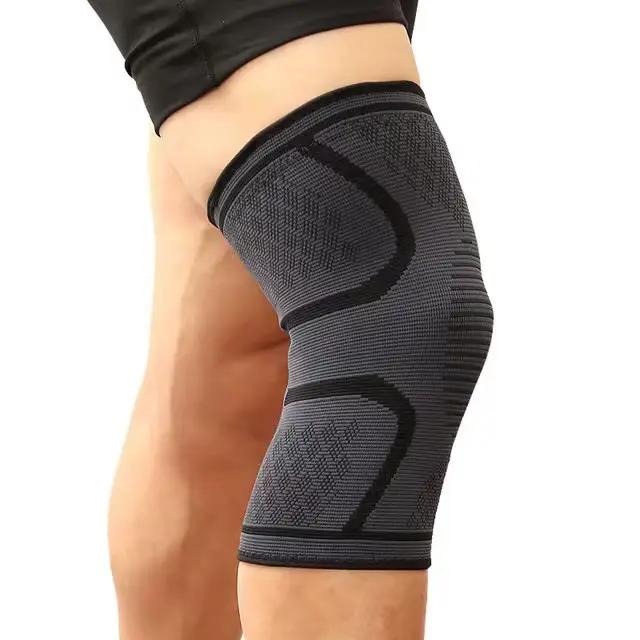 Genouillères de sport tricotées, basket-ball de course, cyclisme fitness, genouillères antidérapante