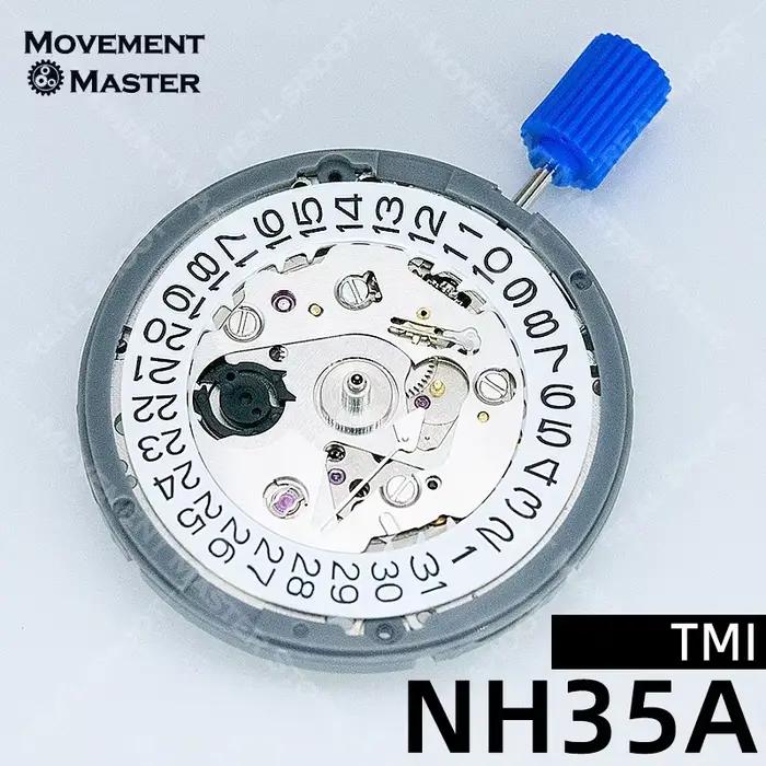TMI-Montre-bracelet mécanique automatique pour homme, mouvement japonais NH35, haute précision, régl