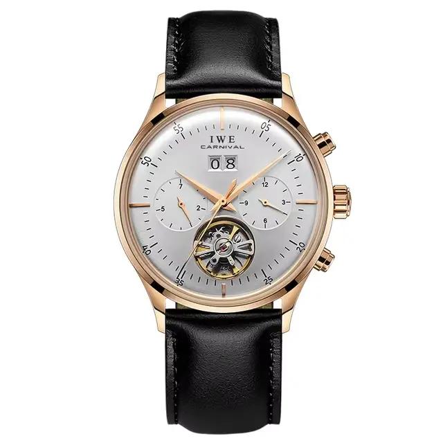 Montre carnaval mécanique robe montres pour hommes marques de luxe saphir automatique montres hommes