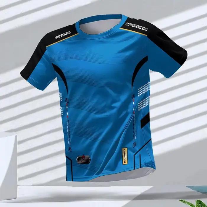 T-shirts de sport pour hommes, t-shirt de course à pied, séchage rapide, respirant, manches courtes,
