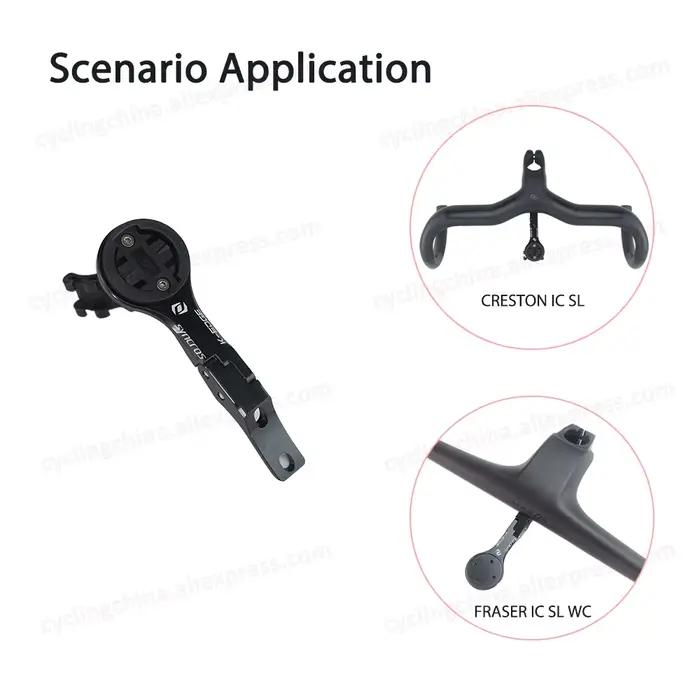 Syncros IC IM Support d'ordinateur avant Supports en alliage usiné CNC pour Garmin/Bryton/Cateye/Wah