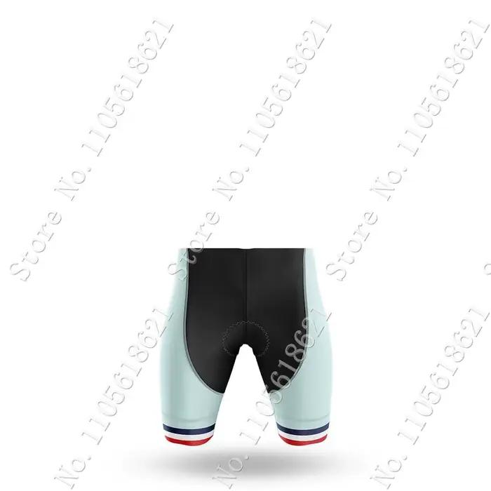 Ensemble Maillot et Cuissard Cyclisme Homme Équipe Nationale de France 2026 Manches Courtes Vêtement