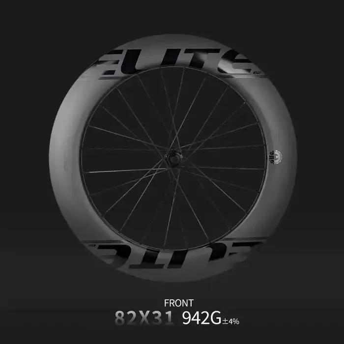 Roues de triathlon ELITEWHEELS, roues à disque pour contre-la-montre, modèle aérodynamique en carbon