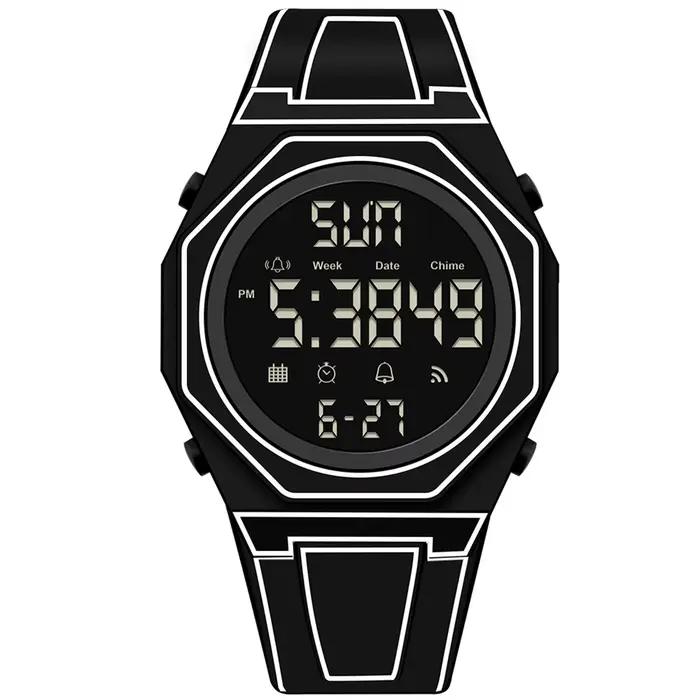 Montre d'athlétisme créative, croquis Simple et moderne, Design créatif, montre octogonale étanche, 