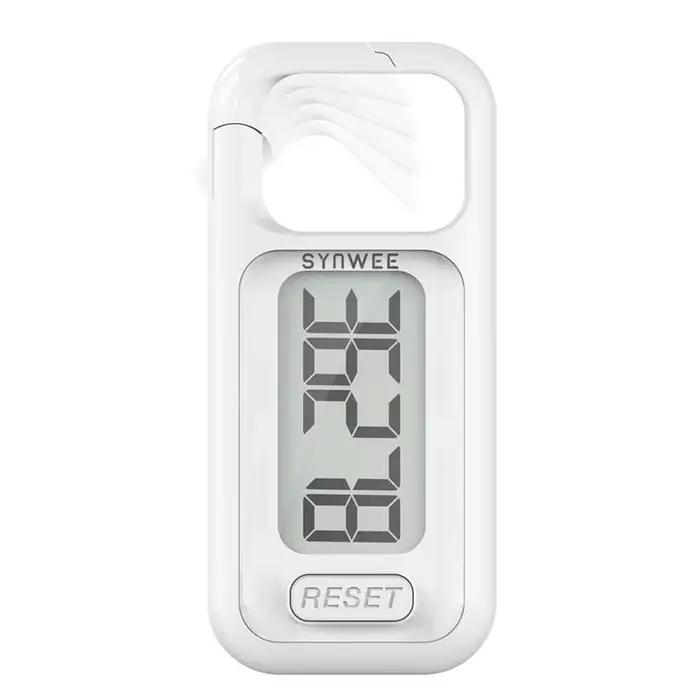 Podomètre 3D pour la marche avec grand écran, compteur de pas simple et précis avec clip et lanière 