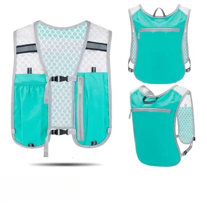 Gilet de rangement de bouteille d'eau courante, gilet de course léger, sac de poitrine d'eau d'hydra