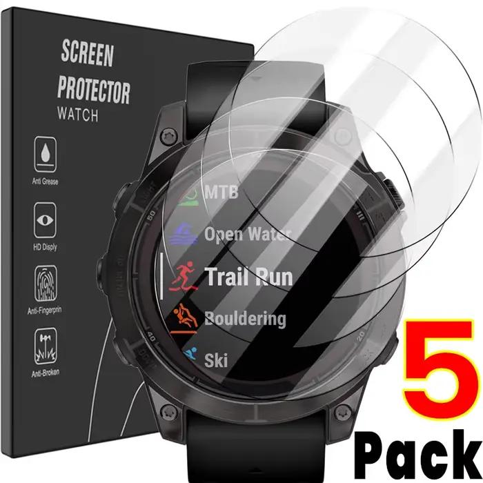 Protecteur d'écran en verre saphir pour Garmin Fenix, Film de protection, Guatemala, 8, 7, 6, 5, X, 