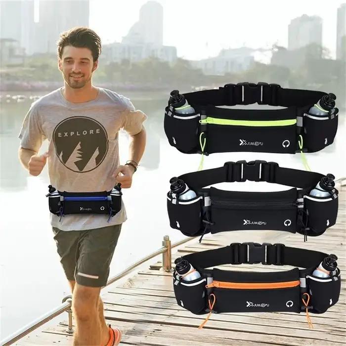 Sac banane de course avec porte-bouteille et étui pour téléphone