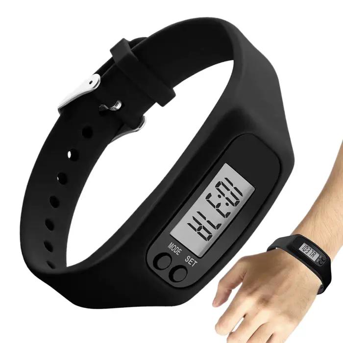 Montre compteur de pas avec écran LCD