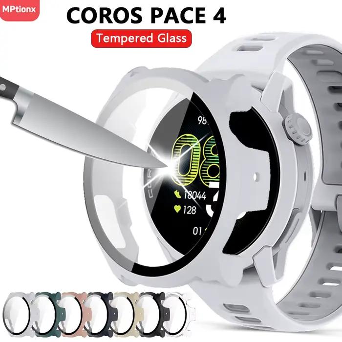 Verre + étui pour montre intelligente COROS PACE 4, protecteur d'écran PC, coque de protection rigide anti-rayures pour accessoires COROS PACE4