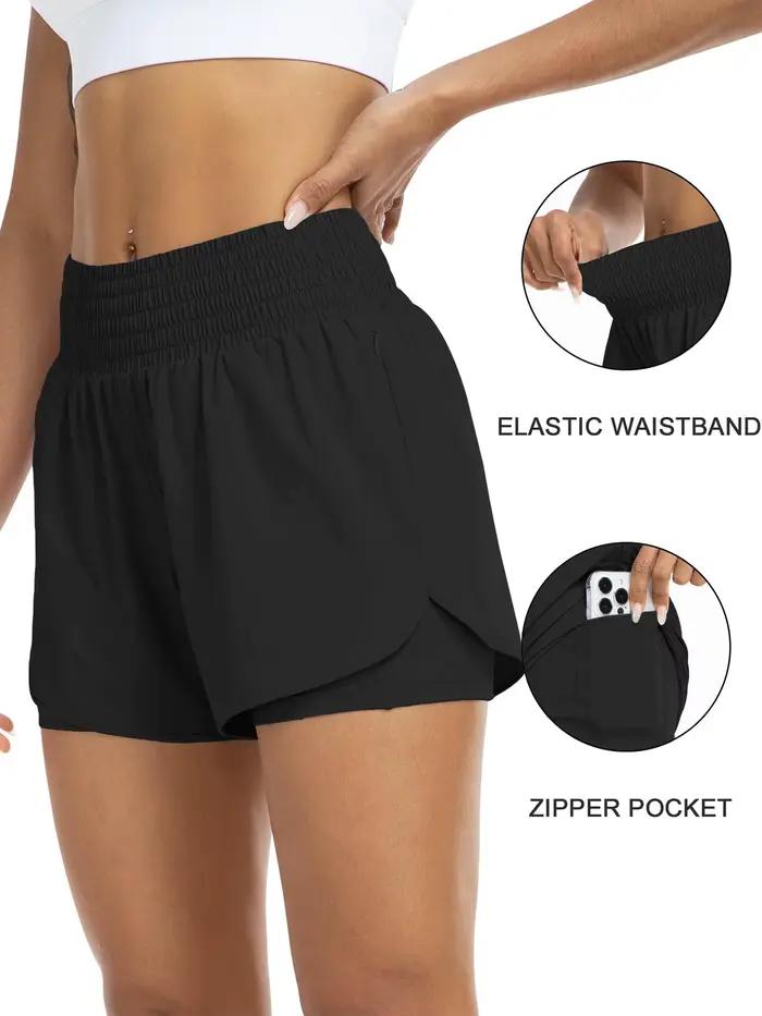 Shorts de sport taille haute pour femmes