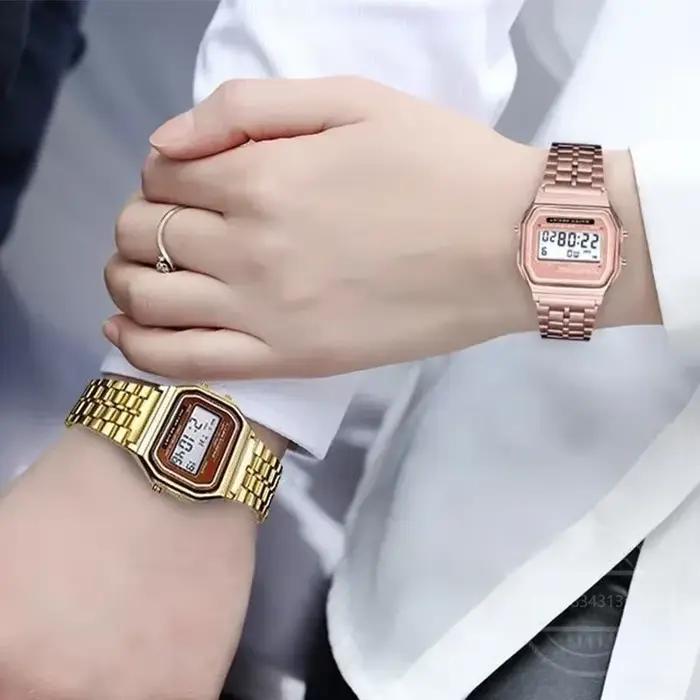 Montres numériques LED de luxe pour hommes