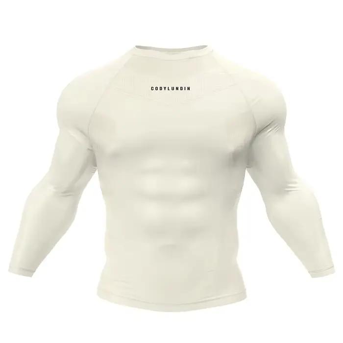 Cody Lundin vêtements de Compression hommes musculation Sport T-shirt chemise à séchage rapide hommes Fitness MMA entraînement à manches longues protection contre les éruptions cutanées