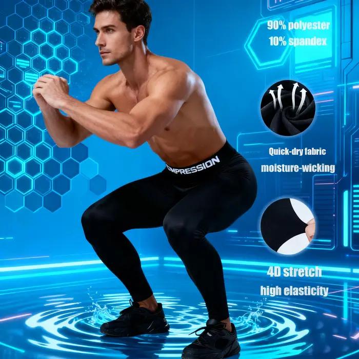 Pantalons de Compression de sport pour hommes