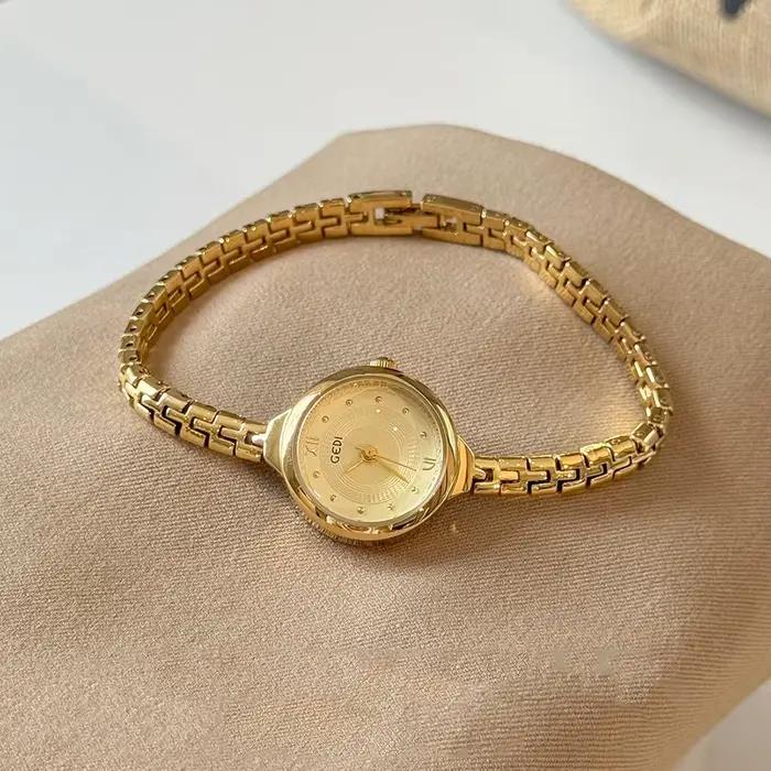 GEDI dames montres de luxe de haute qualité Quartz femme montre Simple petit cadran délicat Bracelet mode femmes accessoires