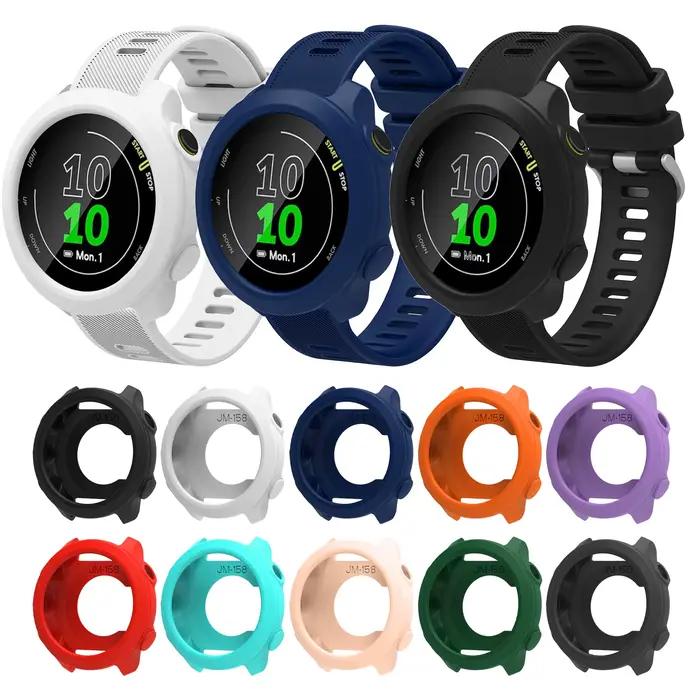 Bracelet en Silicone pour Garmin Forerunner 158 55, bracelet de montre de remplacement + coque de protection