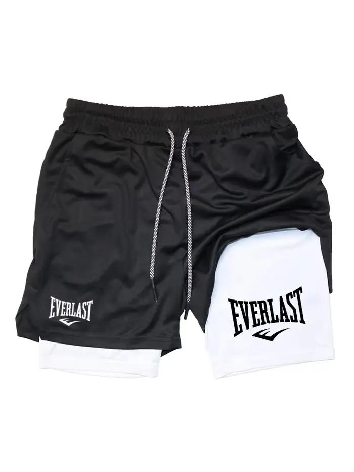 Shorts de course pour hommes 2 en 1