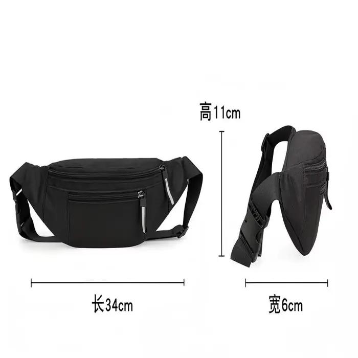 Sac banane de sport unisexe en nylon pour course, voyage et entraînement mains libres femmes hommes occasions quotidiennes