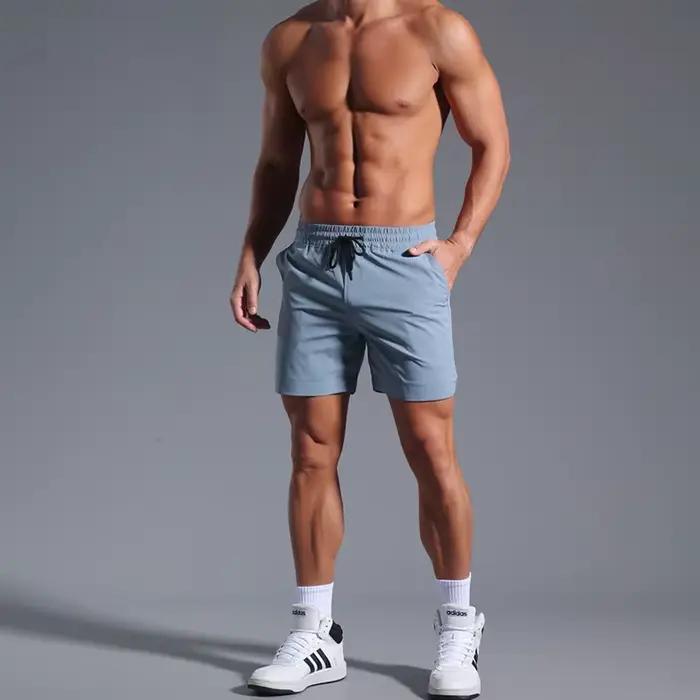 Short de course d'été pour hommes, vêtements de Sport élastiques à séchage rapide, pantalons courts d'entraînement, vêtements de gymnastique, Fitness