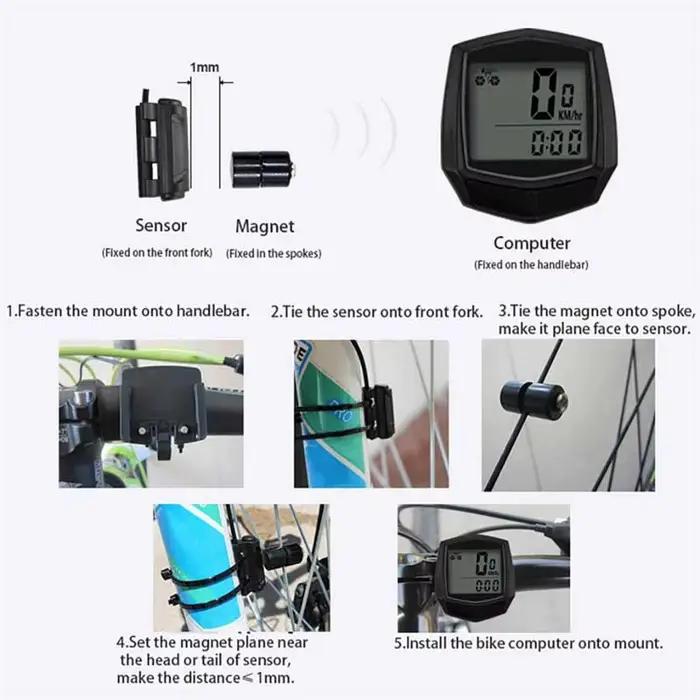 Chronomètre filaire pour vélo