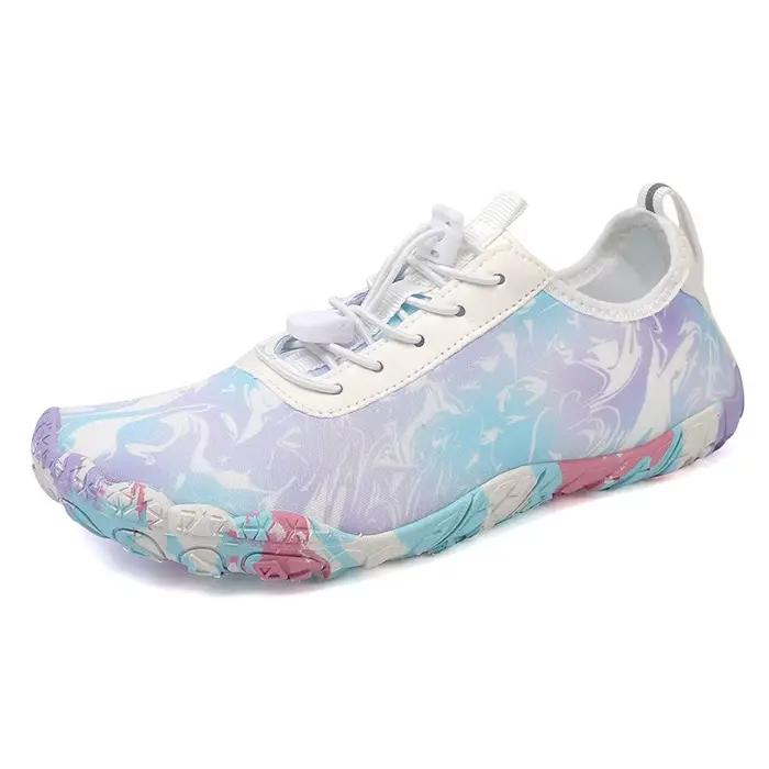 Chaussures aquatiques pieds nus pour femmes, à bout large et séchage rapide, antidérapantes pour la randonnée, la natation, la plage et les activités sportives