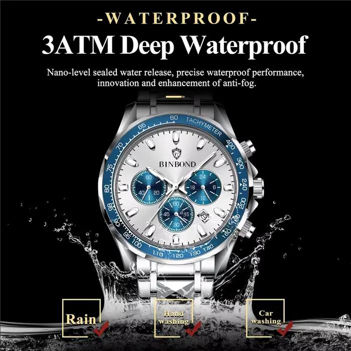 Nouvelle montre automatique pour homme petit cadran bleu numérique mode montres à Quartz hommes horloge
